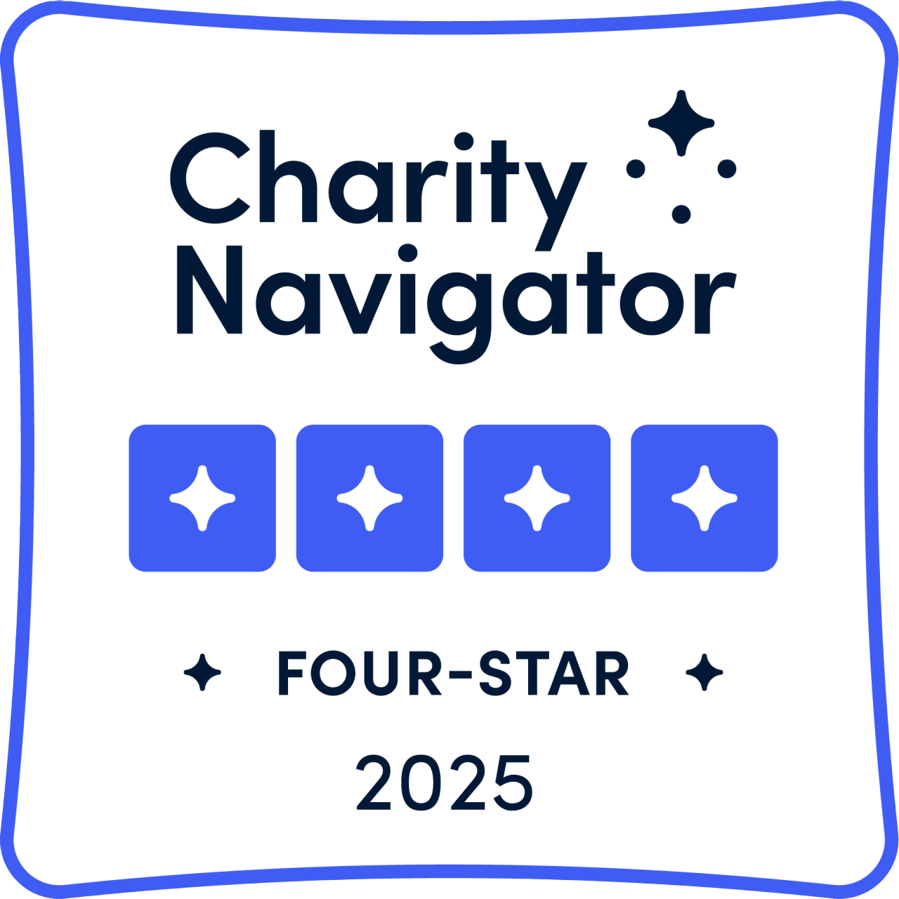 Charity Navigator Four-Star 2025 rating badge