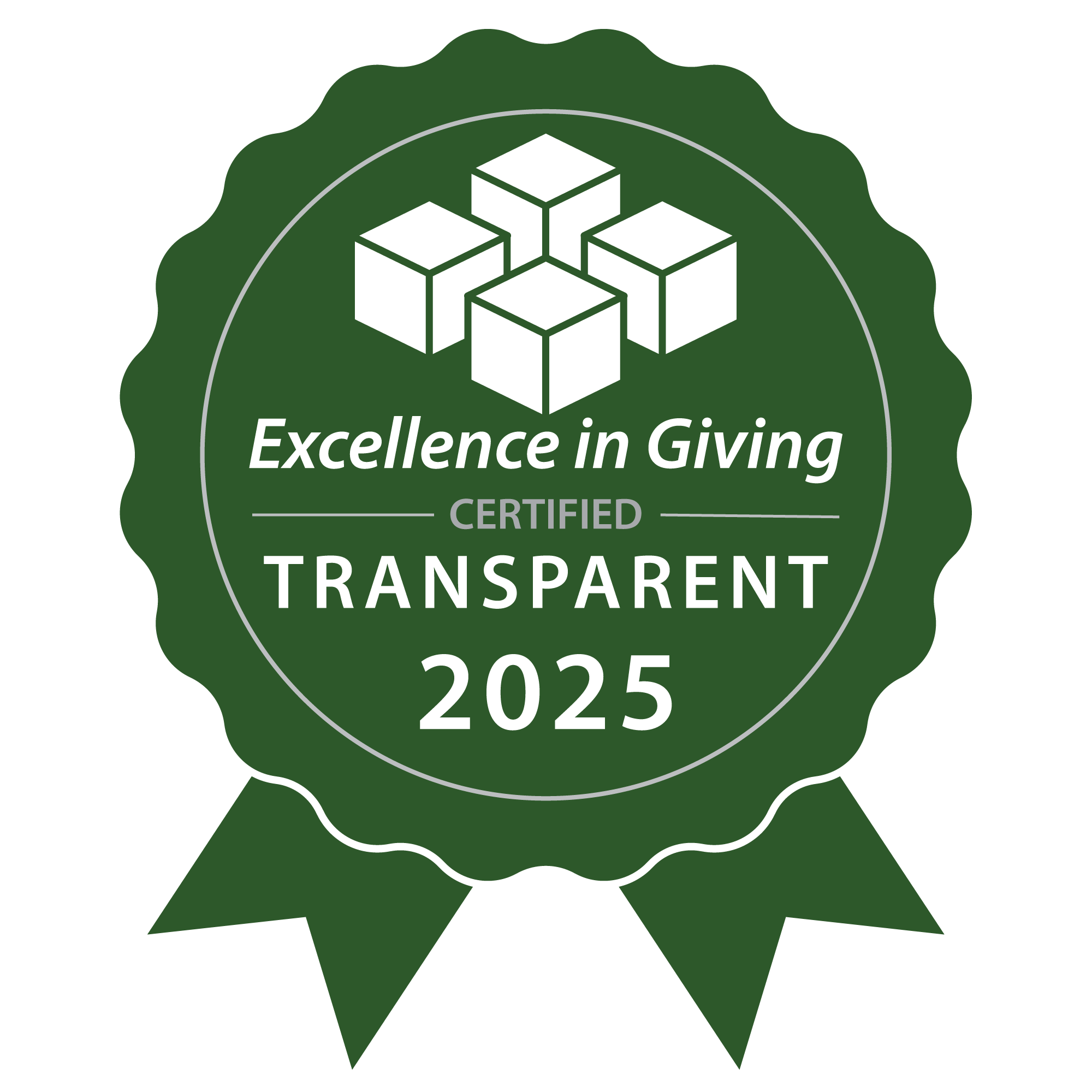 Excellence in Giving Certified Transparent 2025 seal